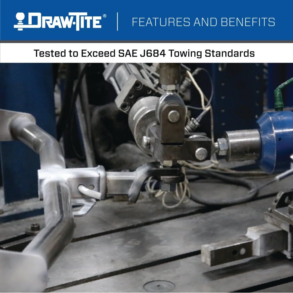 Draw-Tite 76557 Class 3 Trailer Hitch, 2 Inch Square Receiver, Compatible with 2022-2026 Ford Maverick.