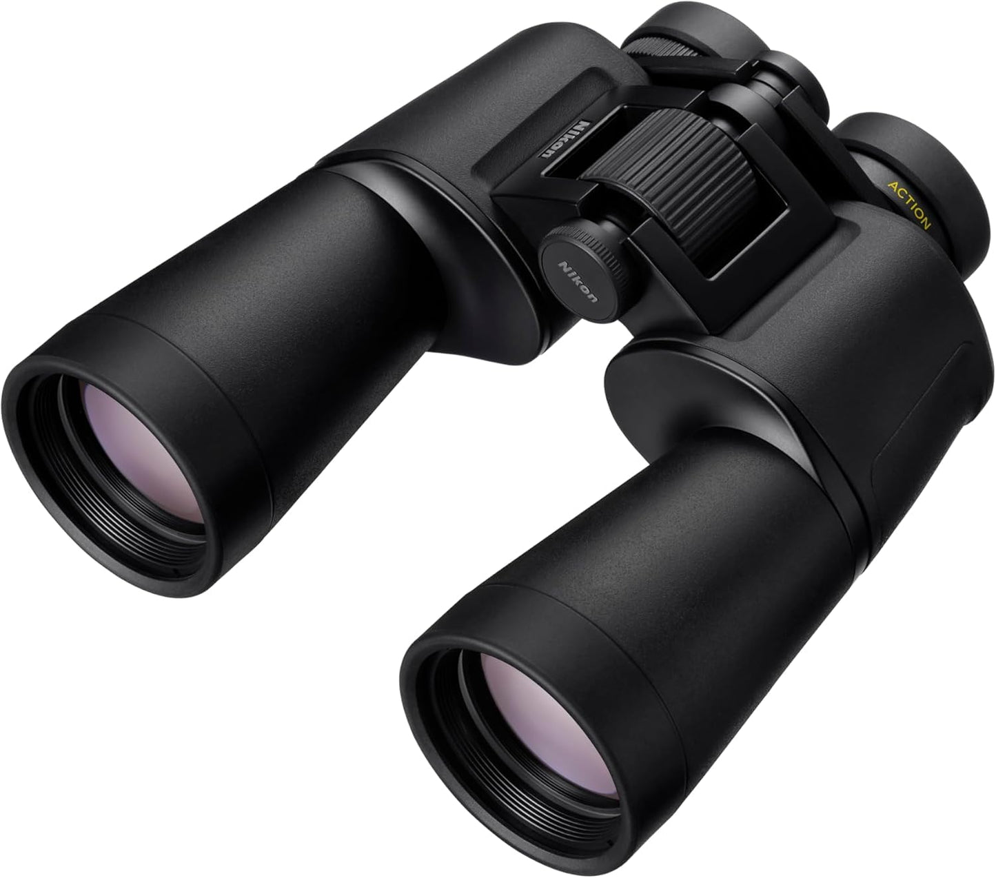 Nikon Action 12x50 Binocular | Multilayer-Coated Nikon Optics, high-Power 12x Magnification, Bright 50mm Objective Lenses, Turn-and-Slide Adjustable eyecups and Tripod-Ready Porro-Prism Design