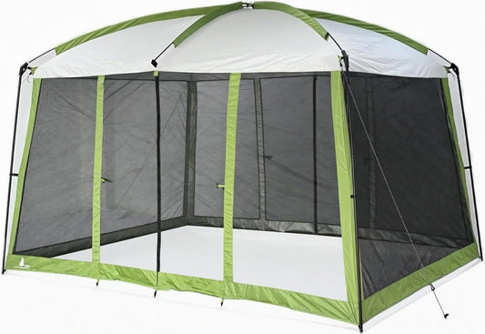 Screen House Tent, 11 x 9 x 80 inches, 3 Season Outdoor Shelter, Mesh Windows for Camping, Picnic, or Beach