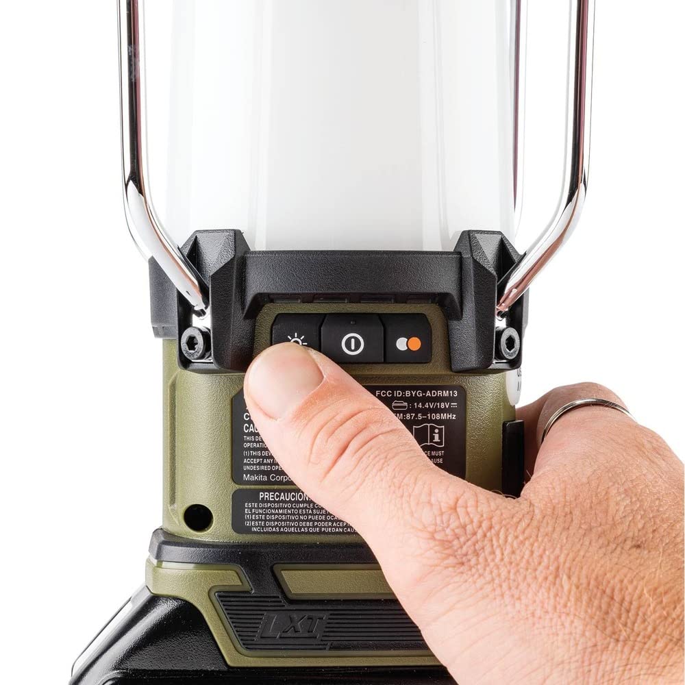 Makita ADRM13 Outdoor Adventure™ 18V LXT® Bluetooth® Radio and L.E.D. Lantern