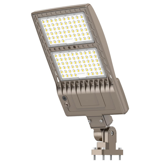 YELLORE LED Parking Lot Light 400W 320W 240W Adjustable UL ETL Listed 5000K LED Street Light with Photocell 100-277V IP65 Outdoor Commercial Area Flood Security Lighting Arm Mount