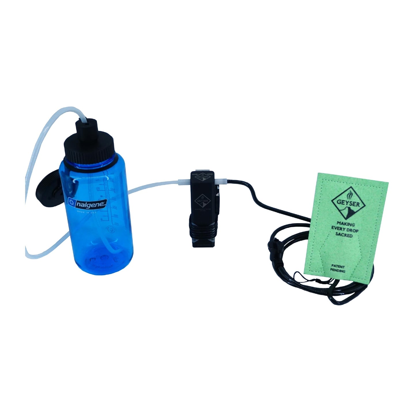 Geyser System Portable Camping Shower & Cleaning Kit for Camping, Backpacking, Overlanding, & Outdoor Recreation - Clean Kit Bundle - Green