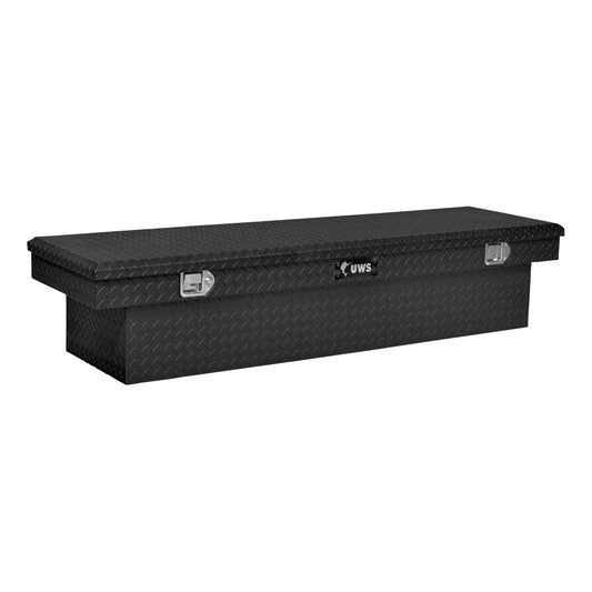 UWS EC10643 72-Inch Matte Black Heavy-Wall Aluminum Truck Tool Box, RigidCore Lid