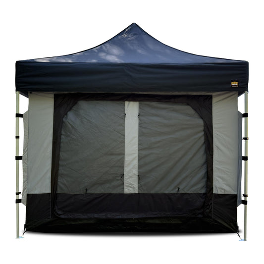 Compact Camper Tent Insert for Compact Shelter – Converts to Enclosed Room with Mesh Windows, Zippered Door, Water-Resistant Floor – Canopy/Frame Sold Separately (10ft x 10ft)