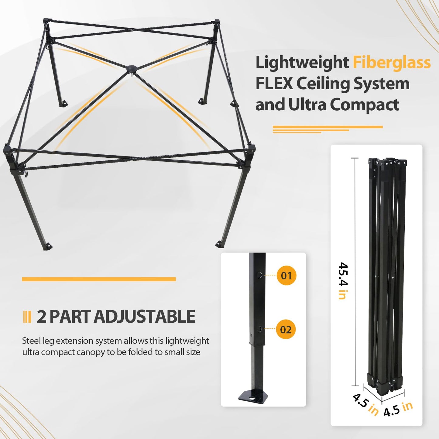 EAGLE PEAK Flex Compact 4x4 Pop-up Canopy Changing Room, Portable Privacy Dressing Room for Indoor Fashion Photoshoots, Camping, or Pool, Black