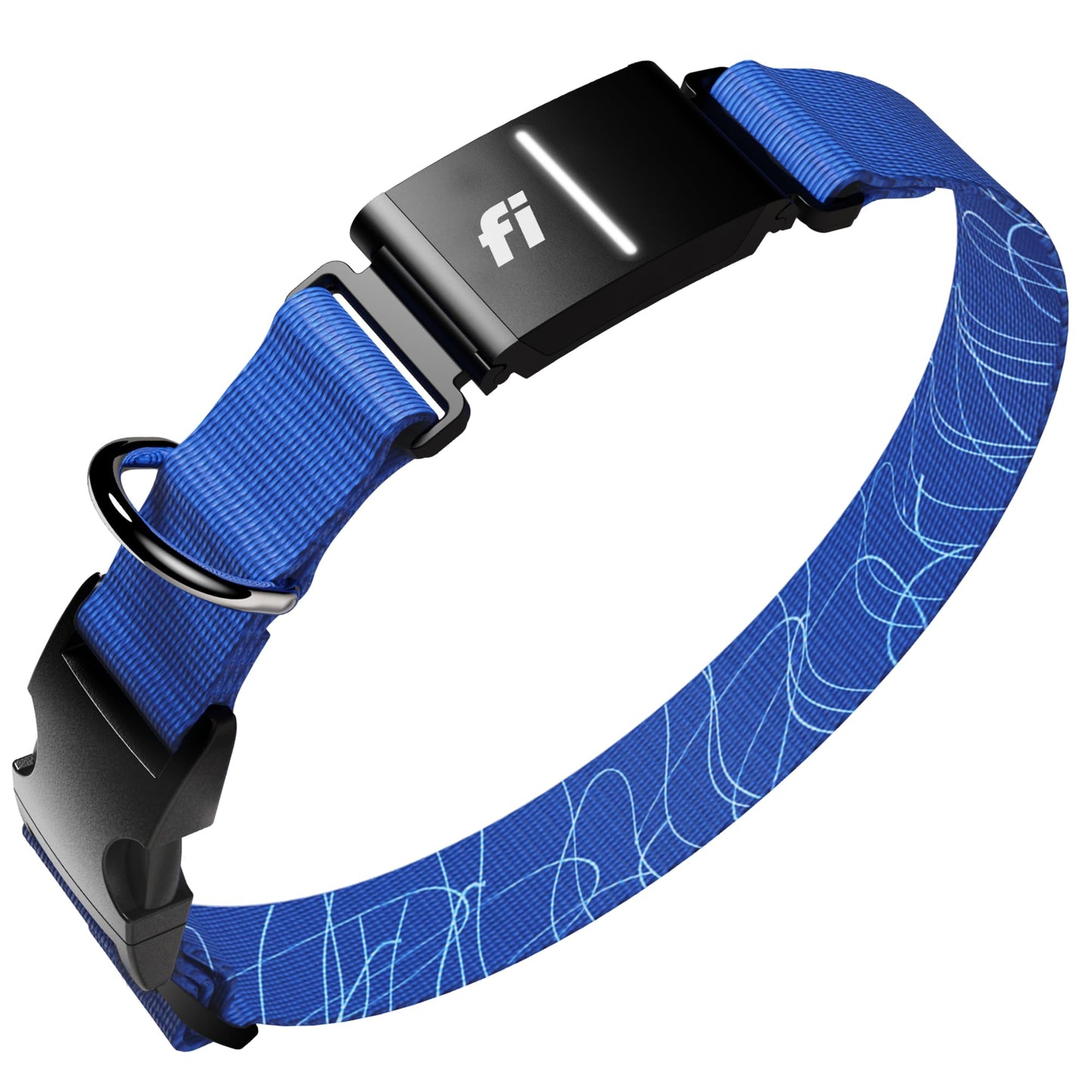 Fi New Series 3+ Smart Dog Tracker Collar [6 Month Membership Included] GPS Tracker for Dogs with Health & Behavior Monitoring, Escape Alerts, Waterproof, LED, Apple Watch Compatible (Blue, X-Large)