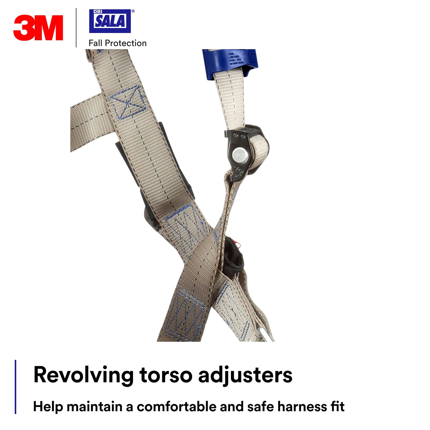 3M DBI-SalaExoFit X100 Comfort Vest Climbing Harness Fall Protection, OSHA, ANSI, Front and Back D-Rings, Quick Connect Chest and Leg Buckles, Zinc Plated Steel, 1401026, Medium