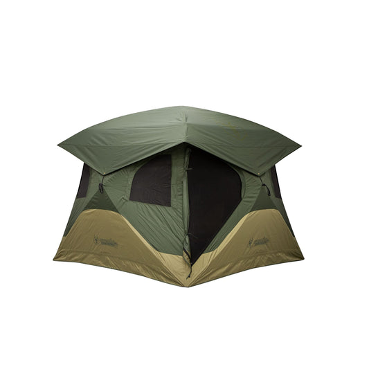 Gazelle T4 Overland Edition GT401GR Pop-Up Portable Camping Hub Tent, Easy Instant Set up in 90 Seconds, Alpine Green/Moss, 4-Person, Family, Overlanding