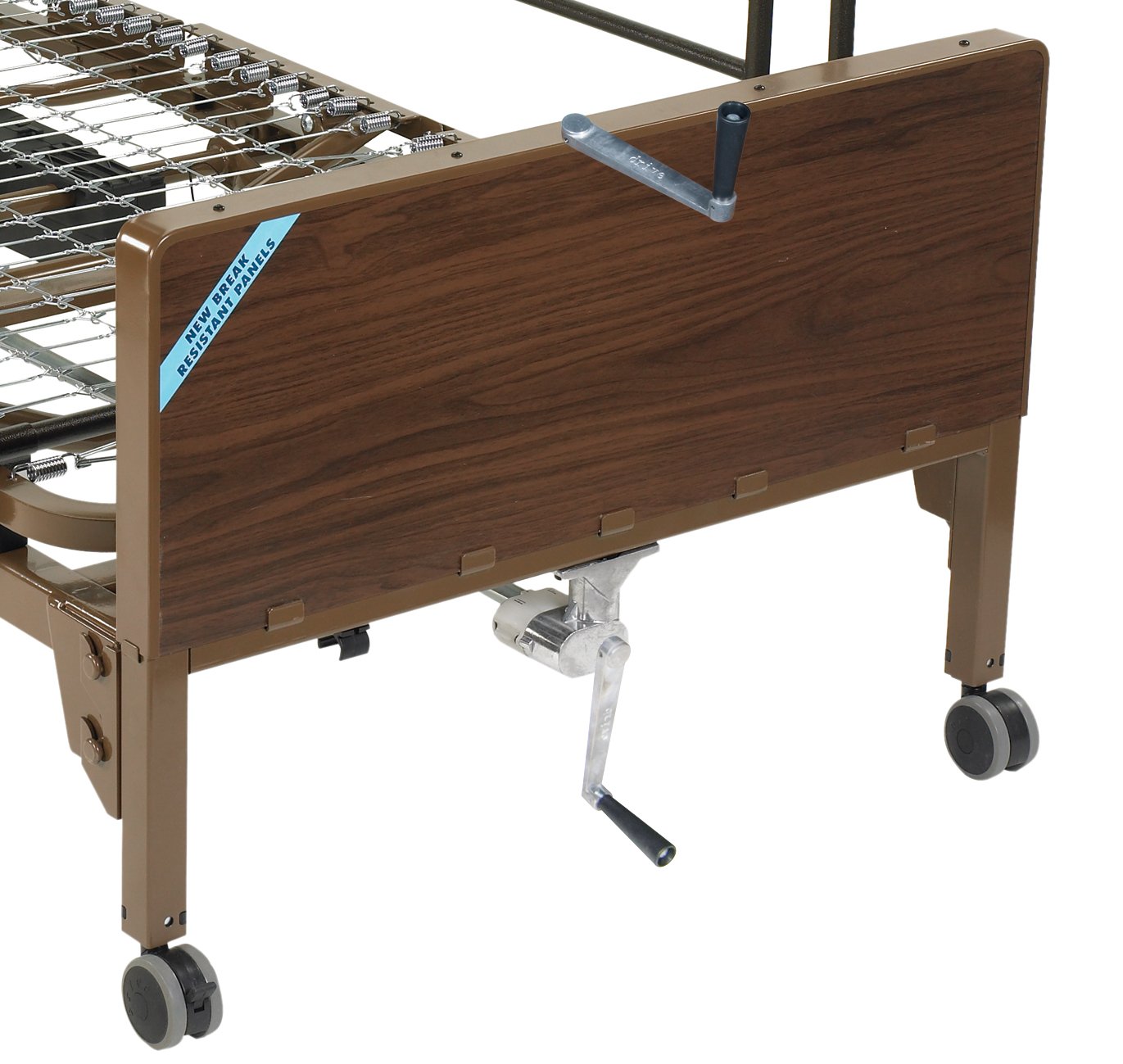 Drive Medical Semi Electric Ultra Light Plus Hospital Bed, Brown, 36"