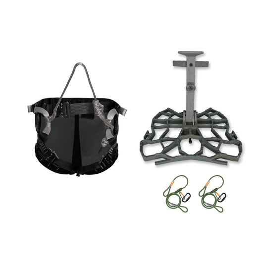 XOP Complete Tree Saddle Hunting System, Includes Saddle Hunting Platform, Mutant Saddle Harness