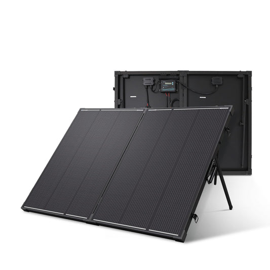 Renogy 200W Portable Solar Panel, 25% High Efficiency Solar Panel Kit with 20A Charger Controller for 12V Battery Power Station, N-Type Foldable Solar Panels w/Tempered Glass for RV, Camping Off-Grid