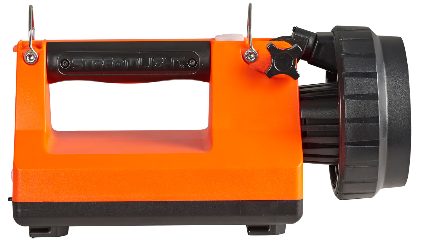 Streamlight 45882 E-Spot FireBox 1500-Lumen 110000 Candela Rechargeable Spot Beam Lantern with Dual Rear LEDs, and Heavy Duty Shoulder Strap Without Charger, Orange