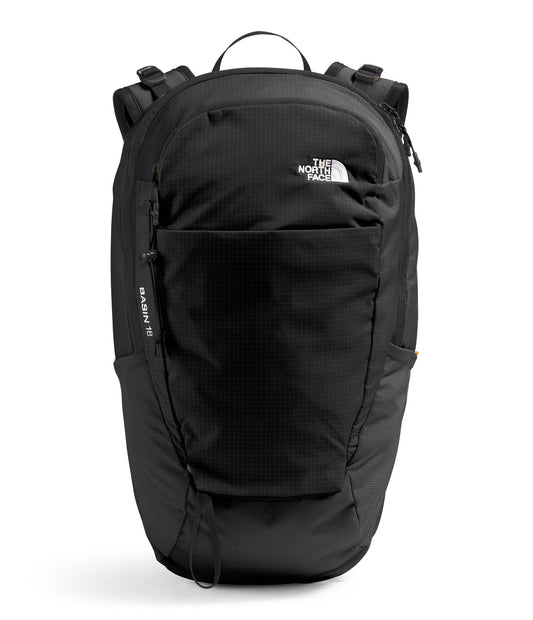 The North Face Basin 18 Liter Technical Daypack with Rain Cover - Unisex Backpack, Sternum Strap, Hiking Pole Attachment, TNF Black/TNF Black-NPF, One Size