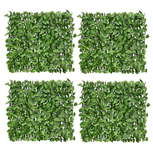 Expandable Fence Privacy Screen for Balcony Patio Outdoor,Decorative Faux Ivy Fencing Panel,Artificial Hedges