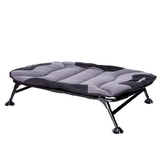 Momarsh Elevated Dog Cot with Washable Soft Pad & Folding Frame for Travel & Home Use | All in One Home Cot with Non Slip Feet | Large Portable Dog Bed | Perfect Padded Pet Bed System for Dogs
