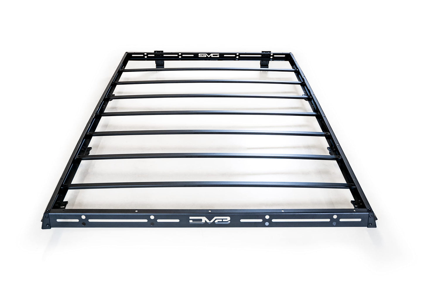 Full-Length Roof Rack for 2007-2018 Jeep Wrangler JK 4-Door | Mount Roof Top Tent | Bolt-On Installation | Multiple Tie Down Points | 300 lb Capacity | Multiple Accessories | DV8 Offroad