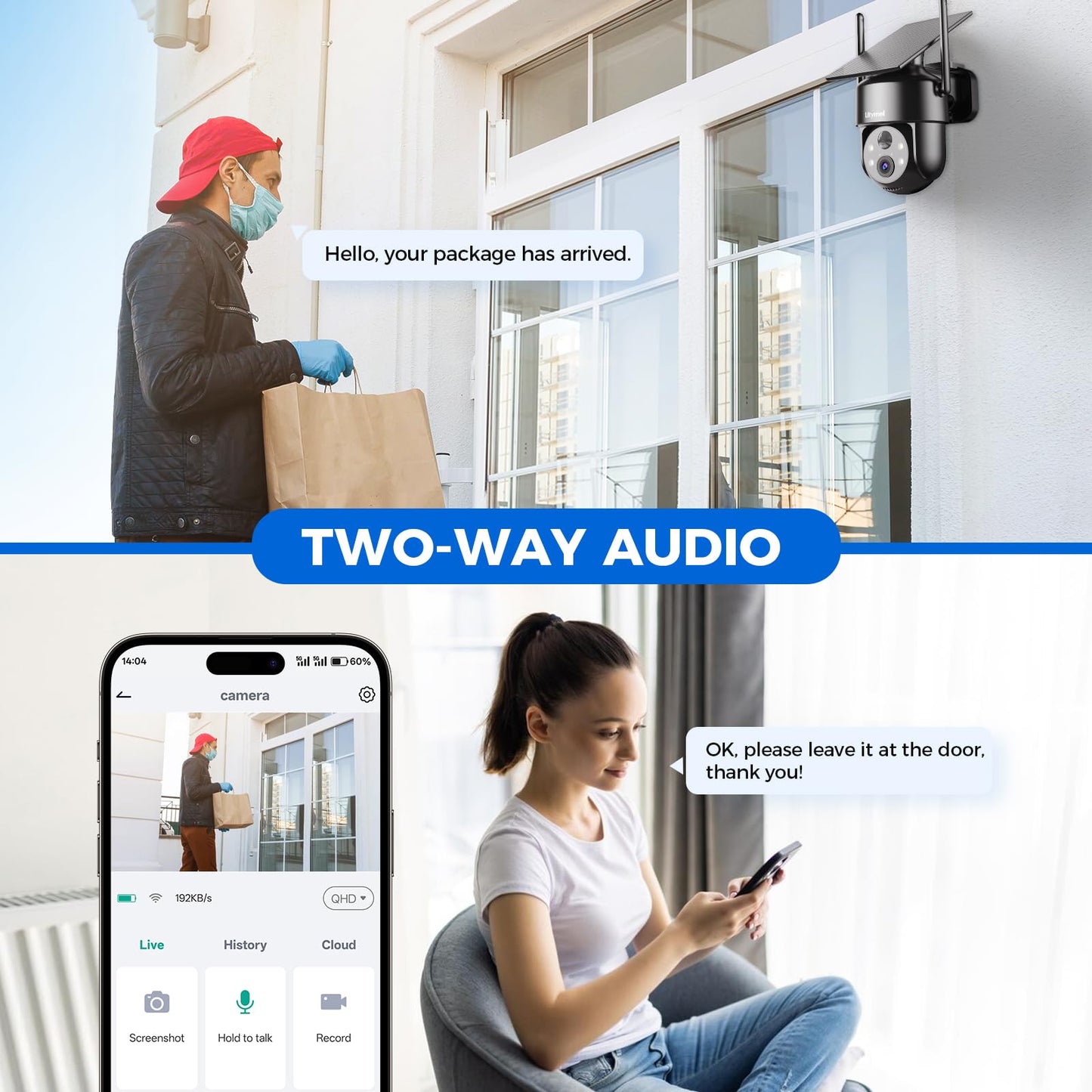 LITYMOL 4G LTE Cellular Solar Security Cameras Wireless Outdoor,No WiFi Cameras for Home Security,2K Surveillance Camera Lenses,Spotlight Siren Alarm,AI Detection,SD/Cloud Storage