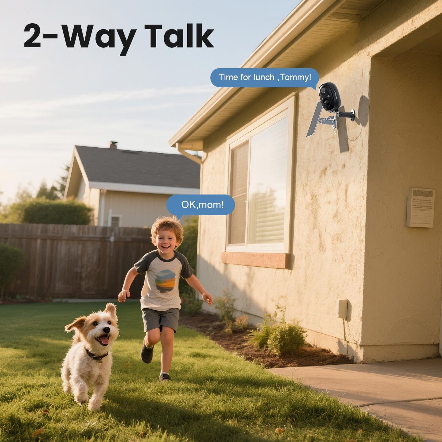 WiFi Cameras for Home Security, Free Cloud Storage, Solar Powered Security Cameras Wireless Outdoor, Outdoor Camera Wireless, Works with Alexa & Google Home, Smart Detection, 2K HD, 2-way talk, 4 Pack