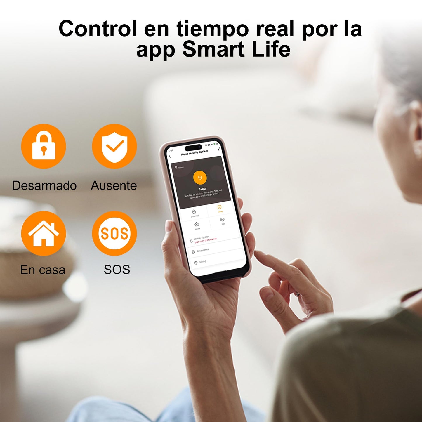 XUK Smart Home Security System,4G/GSM &WiFi Wireless Alarm Kit with Door/Window Sensors,PIR Motion Detectors,App Remote Control,Compatible with Alexa &Google Home,Easy Installation(24pcs Set)