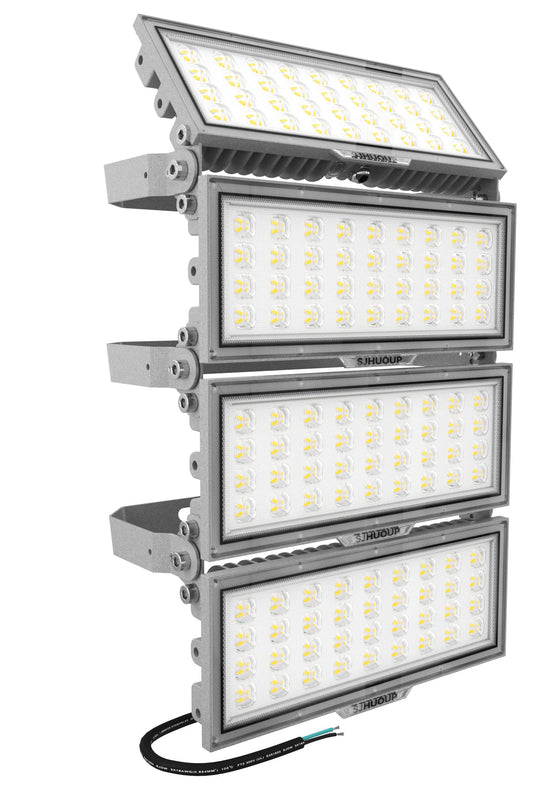 SJHUOUP 400W LED Stadium Lights,52000Lumen 6500K Super Bright LED Flood Light Outdoor,Surge 6KV IP67 Waterproof Adjustable Lighting Angle for Stadium,Arena