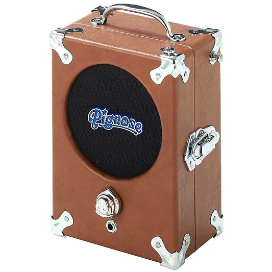 Pignose Legendary 7-100 Portable Guitar Amplifier with Tonebird Bundle Featuring AC Power Supply, Cable, Can Operate on Batteries - Brown Tolex Finish BR