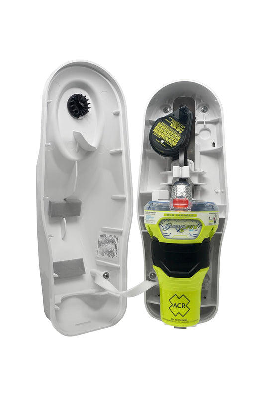 ACR GLOBALFIX V6 GPS EPIRB SOS, Global Coverage, Return Link Service & Mobile App - CAT 1 Auto Release Bracket (2853) - Global Satellite Emergency Signaling for Search & Rescue,10 Year Battery Life
