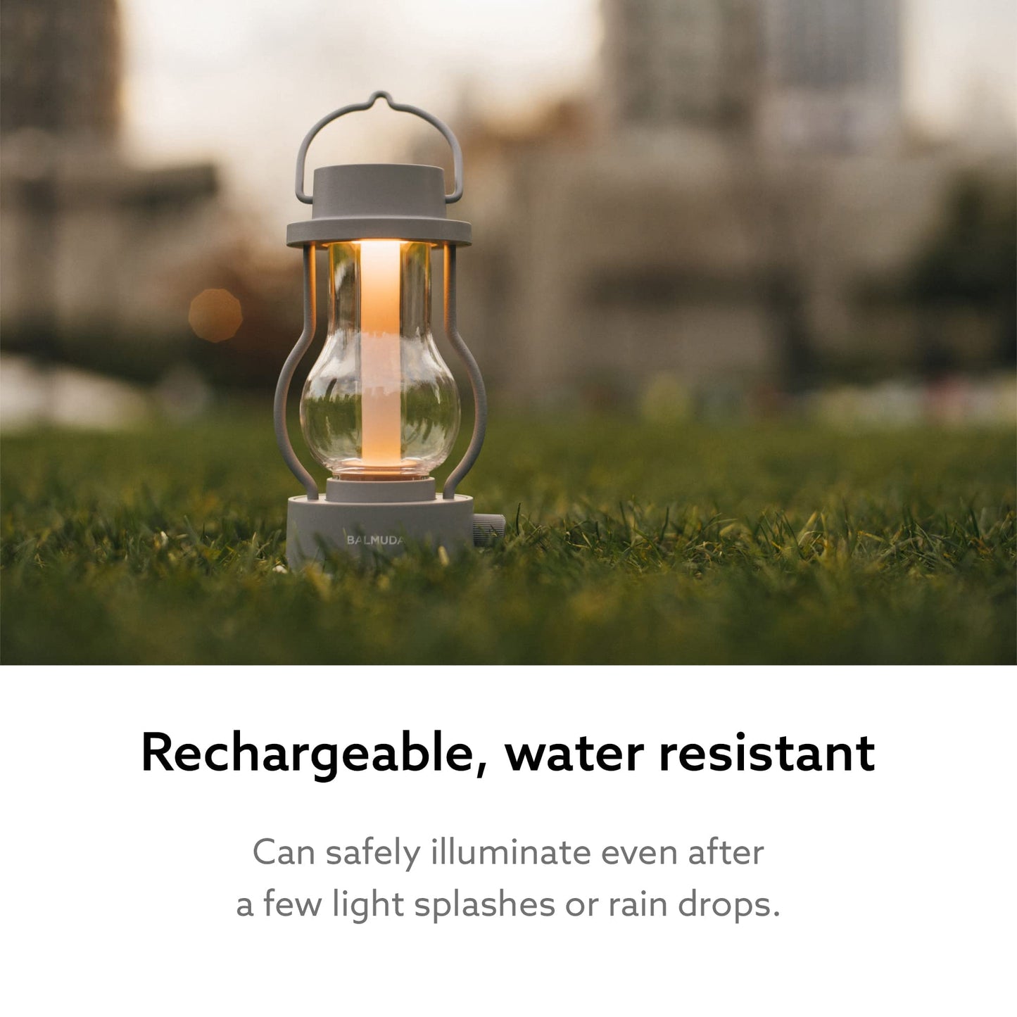 BALMUDA Combo Pack The Lantern Black & Gray | Rechargeable LED Lantern | 3 Light Modes: Candle, Amber, & Warm White | Battery Operated
