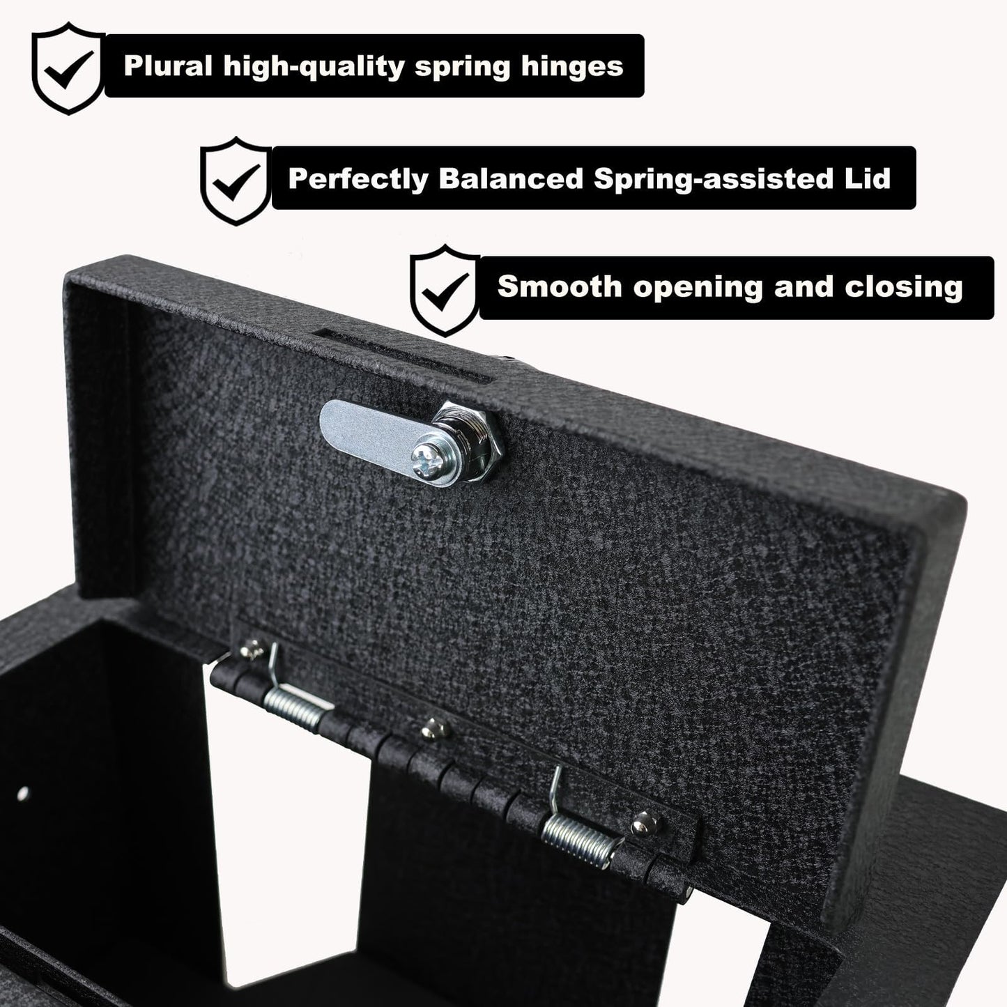 Center Console Safe Vault - KEREN Console Gun Safe Box Compatible with Chevrolet Colorado 2015-2022 and GMC Canyon 2015-2022, 4-Digit Combination Lock with key