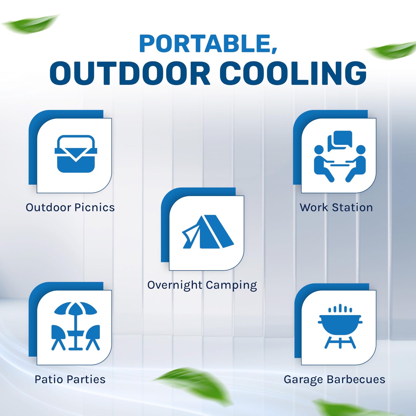 Hessaire 5300 CFM 3-Speed Portable Evaporative Cooler (Swamp Cooler) for 1600 square feet