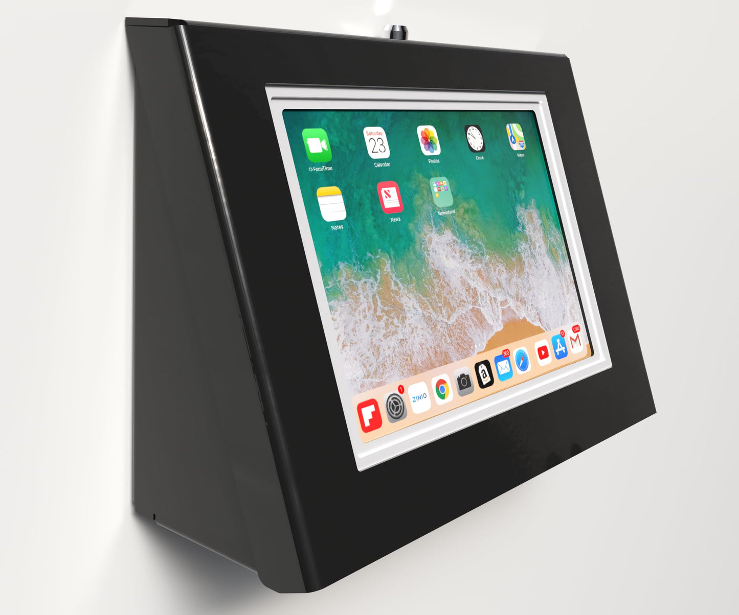 TABcare Easy Wall Mount Security Tablet Kiosk for iPad 10 10.9", iPad 11" 2025 A16 Designed for Integration of USB Hub, Printer, CC Reader & All Your Peripherals (Black)