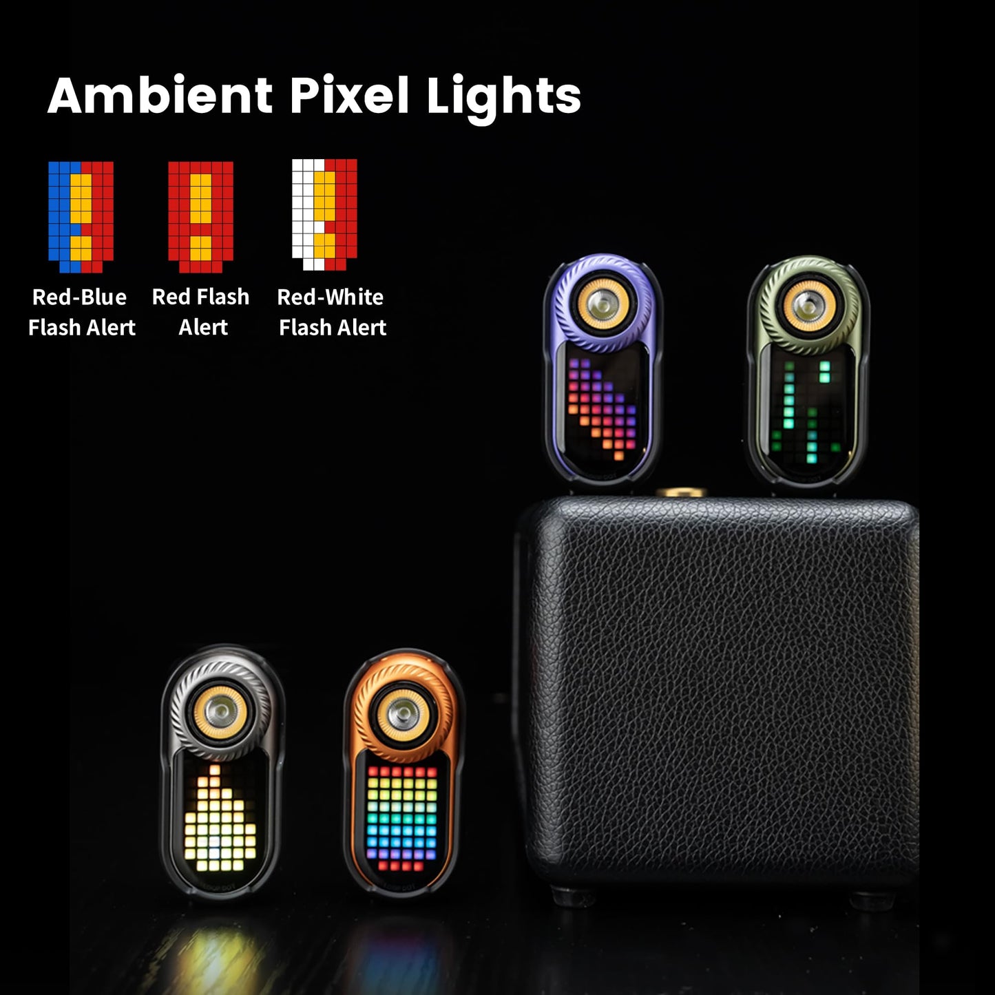 LOOP GEAR SK05 Pro 2 Flat EDC Flashlight Bundle with LOOPDOT Mini RGB Game Flashlight – 5000LM High-CRI Spotlight/Floodlight, Dual 4000mAh Replaceable Batteries, IP68 Magnetic Camping Light + Pixel Di