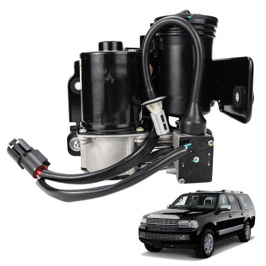 Air Suspension Compressor Pump Compatible with Ford Expedition Lincoln Navigator 2007-2018 with Bracket OEM Number Replacement 949-202 7L1Z5319AE 7L1Z5319A