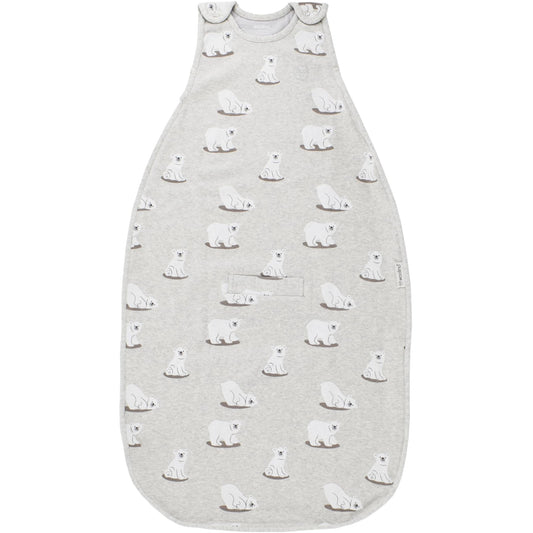 Woolino Merino Wool & Organic Cotton Baby Sleep Sack 2-24 Months – Ultimate 4-Season Baby Sleeping Bag, Universal Size Wearable Blanket, 2-Way Zipper & Adjustable Fit, Year-Round Use - Polar Bear