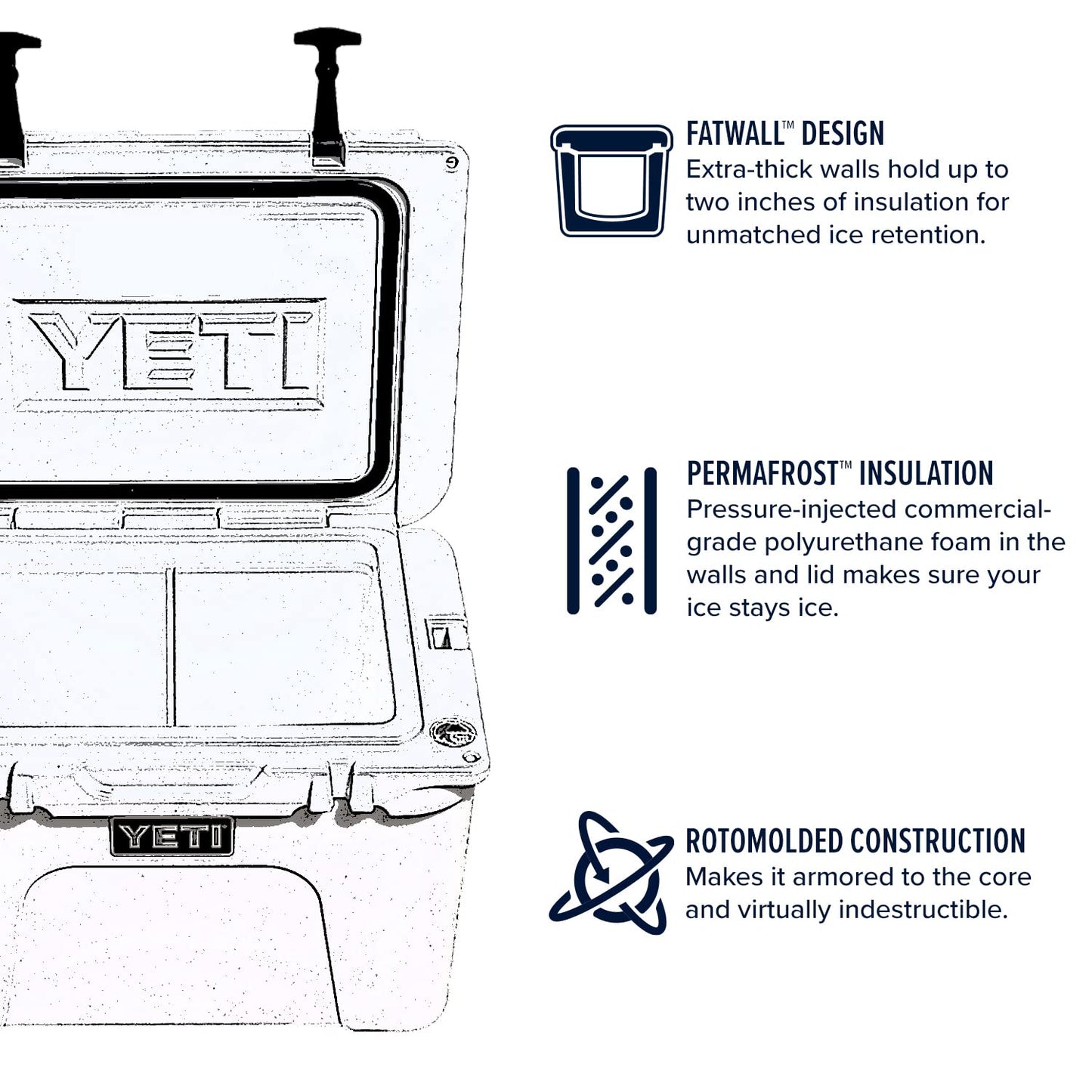 Yeti Tundra 35 Cooler, Rescue Red