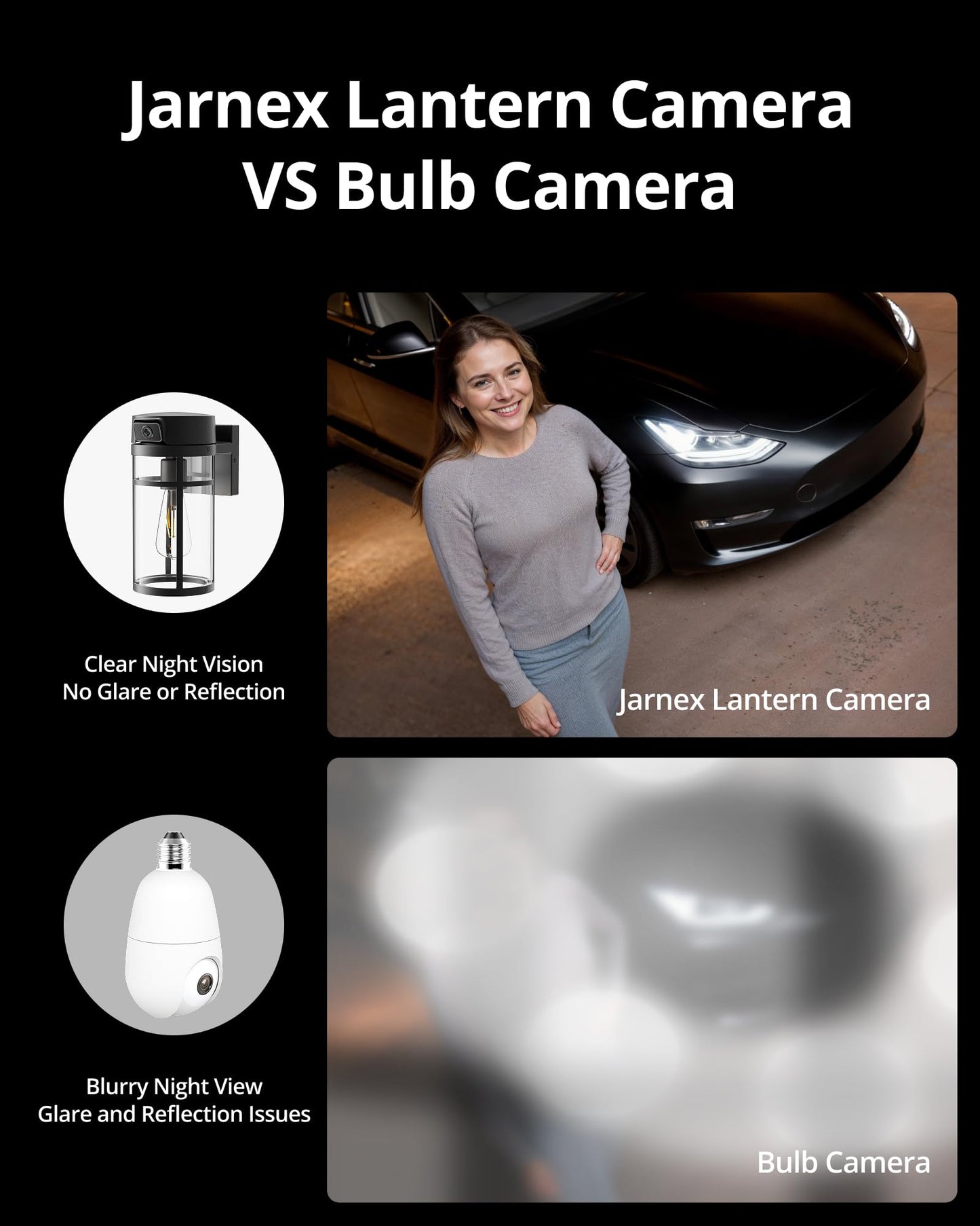 Outdoor Porch Light Security Camera, Wall Lamp Cam, 2K HD Live View Wi-Fi Human Detection, Pan & Tilt, Two-Way Talk, Wall Lantern Sconce Camera for Porch, Garage, Doorway