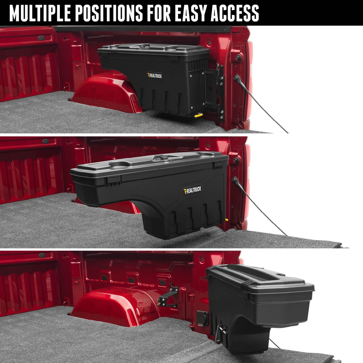 RealTruck UnderCover SwingCase Truck Bed Storage Box | SC500P | Fits 2004-2021 Nissan Titan Passenger Side (Also Fits 04-21 Frontier)