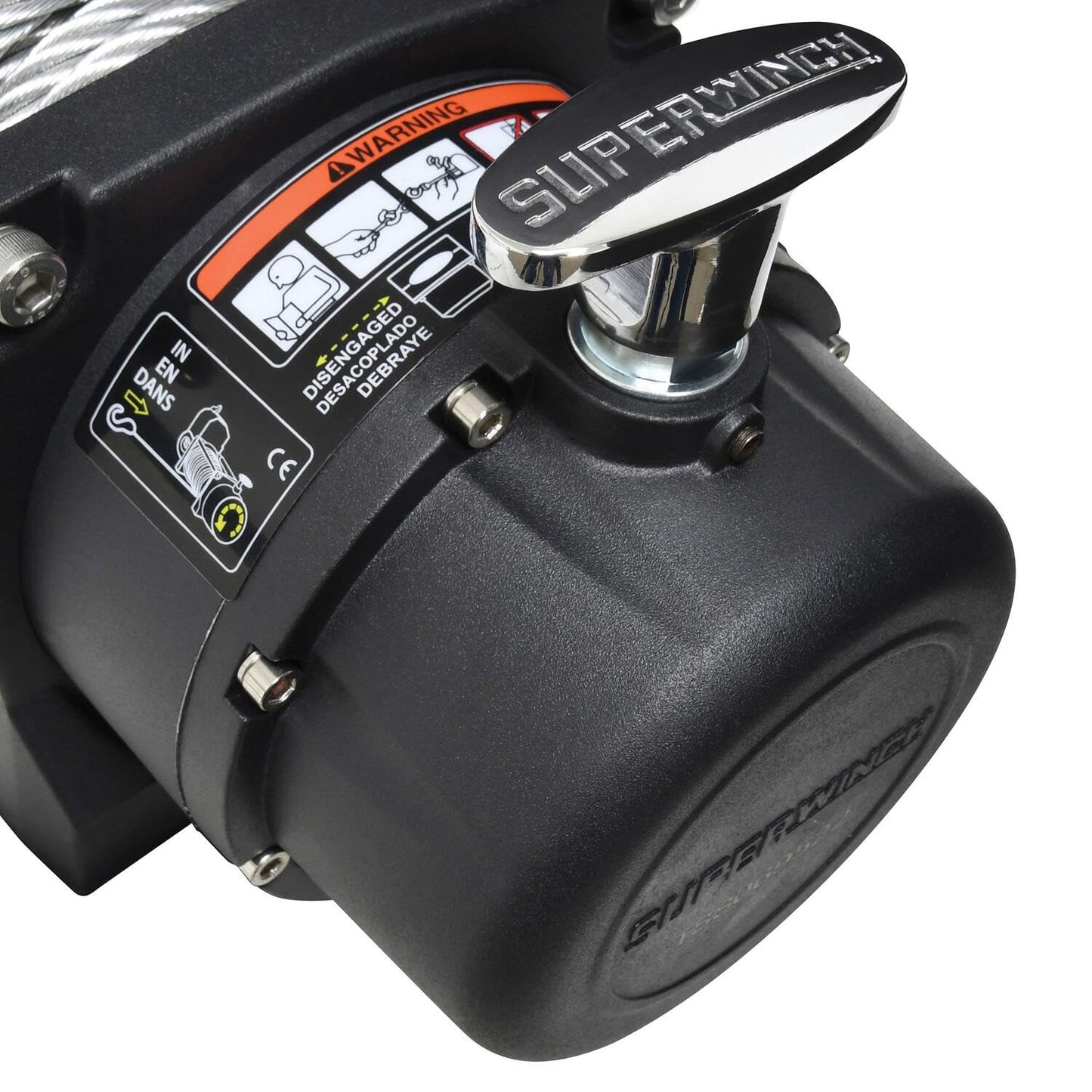 Superwinch 1595200 Tiger Shark 9.5, 12 VDC winch, 9,500 lb/4,309 kg capacity with roller fairlead