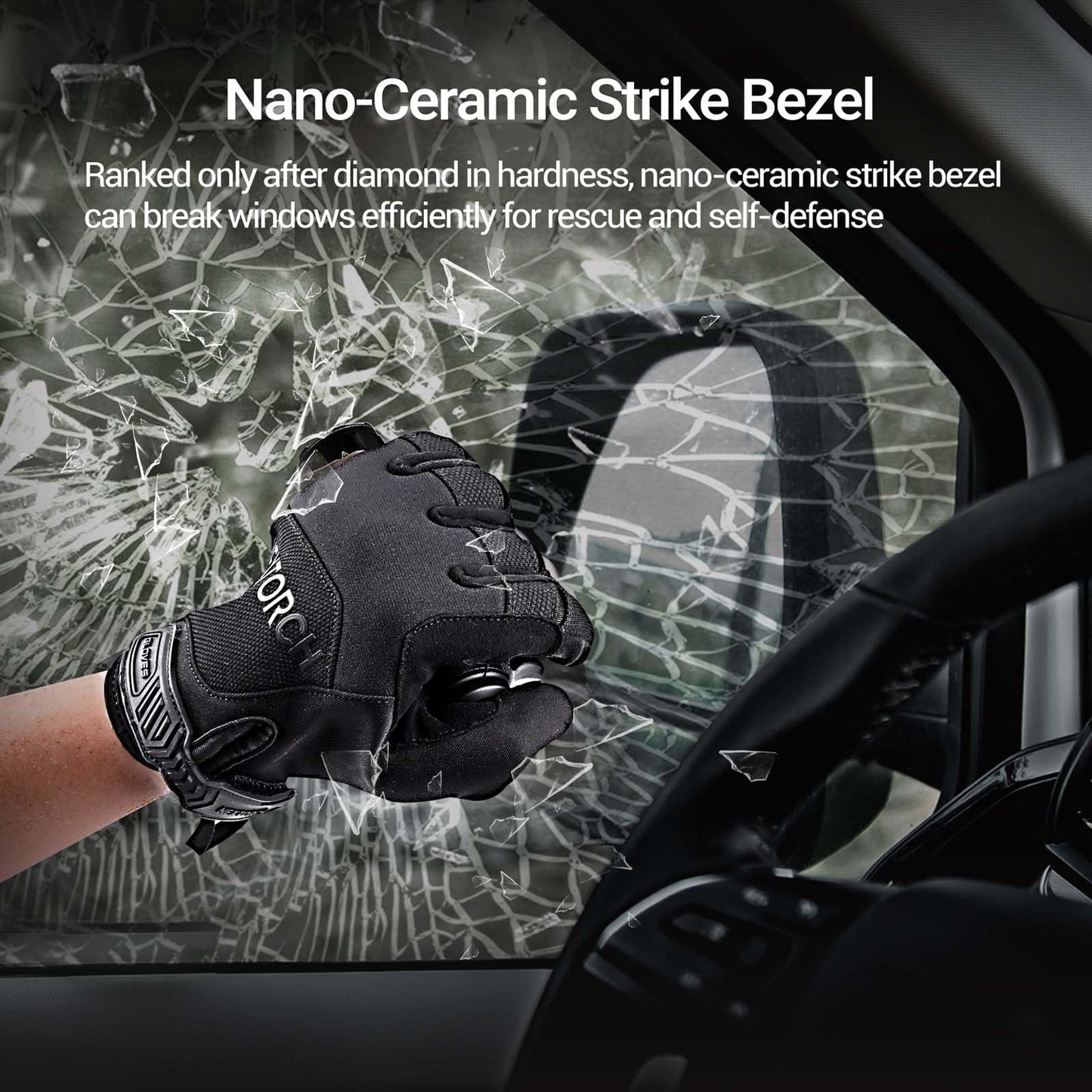 NEXTORCH TA21 IR Tactical Flashlight, 1300 Lumens White & IR Dual Light, One-Step-Strobe, 4 Modes, IPX8 Waterproof, USB-C Rechargeable EDC Portable Light for Outdoor Camping Hiking Emergency
