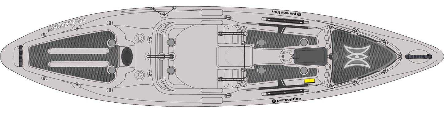 Perception Kayaks Silent Traction Kit for Pescador Pro 12' Kayak