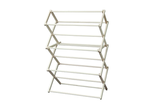 Peaceful Classics Wooden Laundry Rack - Amish Handmade Wooden Clothes Drying Rack - Foldable Drying Rack for Towel, Blanket, Linen Household Essentials - for Indoor Or Outdoor Use (52" x 36" x 16")
