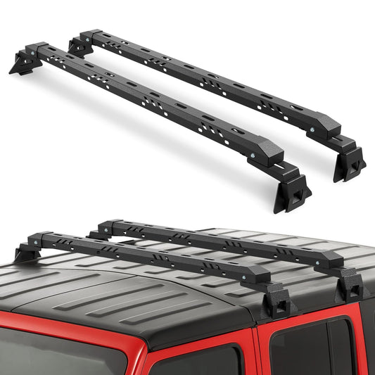 XOOKUN Max Loading 420-POUND Heavy Duty Roof Rack Cross Bars Fit for Jeep Wrangler JL JK Gladiator JT 2007-2024,(2 & 4 Door) Steel Crossbars Rooftop Cargo Bag Kayak Bike Carrier