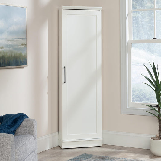 Sauder Homeplus Corner Cabinet, Soft White Finish