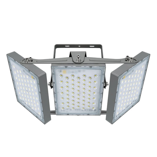 STASUN LED Flood Light Outdoor, 300W 27000lm Outdoor Lighting with 330° Lighting Angle, 5000K, 3 Adjustable Heads, IP66 Waterproof LED Exterior Security Area Lights for Yard, Stadium, Parking Lot