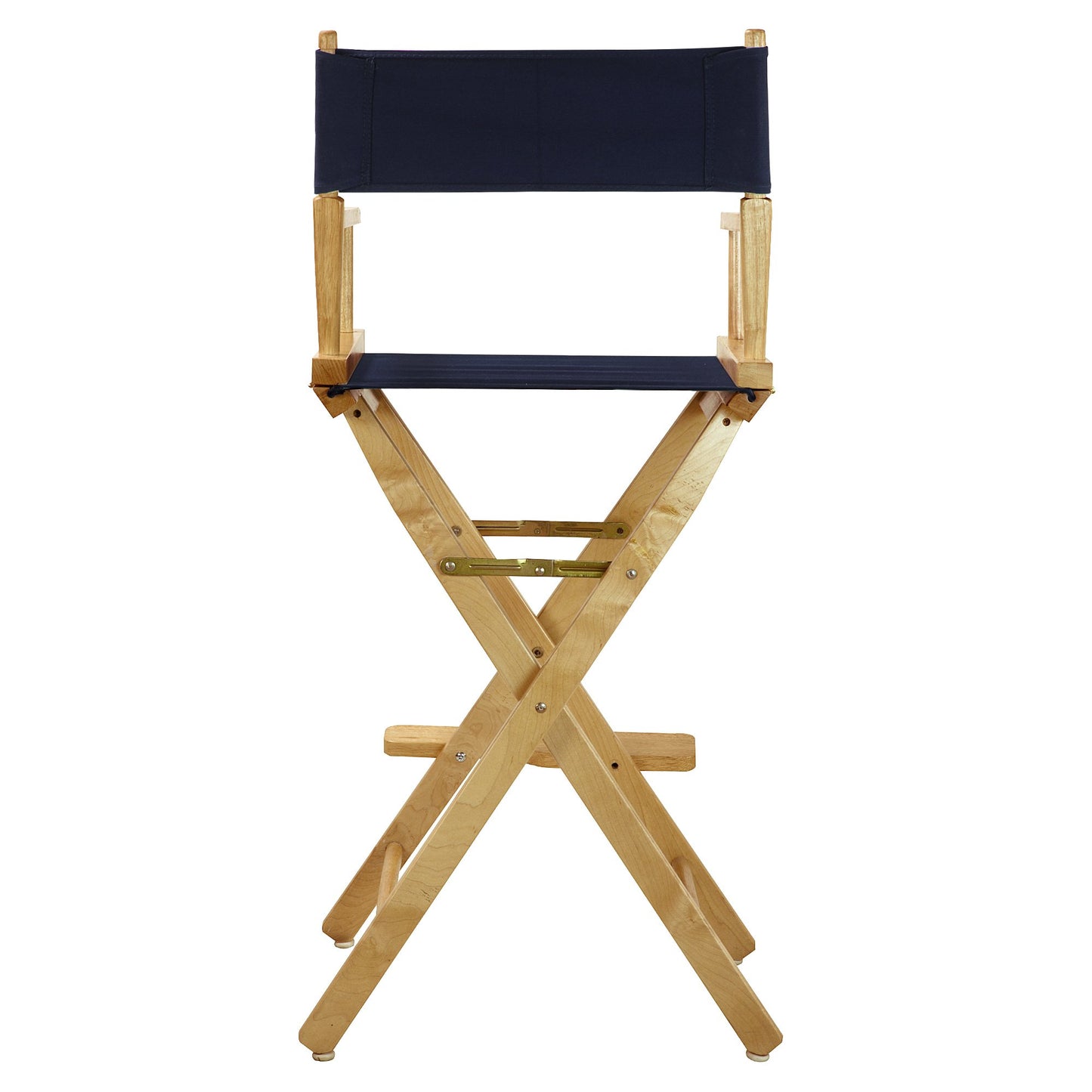 Casual Home Director's Chair ,Natural Frame/Navy Canvas,30" - Bar Height