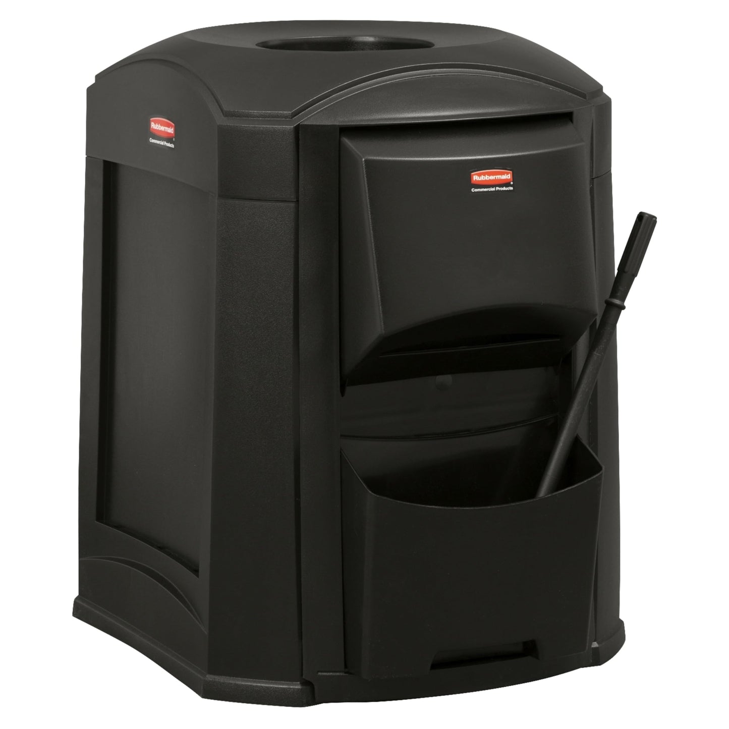 Rubbermaid Commercial Products Window Wash Kit for Landmark Series Store Front Containers, Black, Outdoor for Gas Station/Convenience Store/Store Front