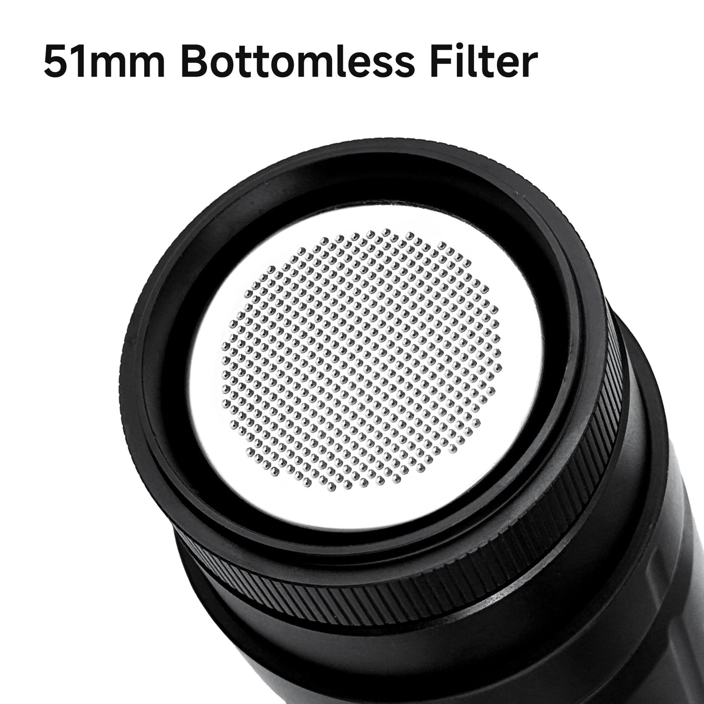 HIBREW H4C Ultra - Portable Electric Espresso Maker, 51mm Bottomless Professional Coffee Maker, USB-C Rechargeable for Ground Coffee,Compact for Camping and Travel,with Foldable Holder & Carrying Case