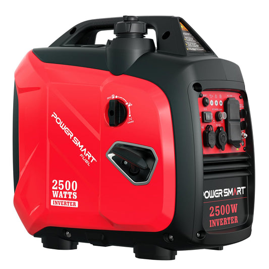 PowerSmart 2500 Watt Portable Inverter Generator, 79.8cc Gas Powered Engine with 5.5H Long Runtime, Ultra Quiet Small Generator for Camping, RV, Home Power Outage and Outdoor Emergency (HB5020)