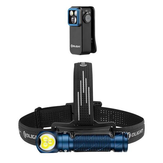 OLIGHT Perun 3 Rechargeable Headlamp Flashlight Bundle Oclip Pro EDC Flashlight Clip-on Light