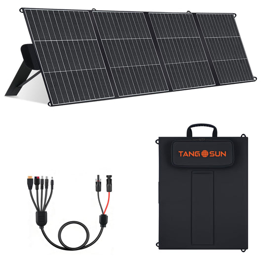 200W Portable Solar Panel for Power Station 25% Efficiency HPBC Cells ETFE Foldable Solar Charger, USB-A,Type-C & MC4 20V, IP65 Waterproof for Outdoor Camping, RV, Emergency Power Supply