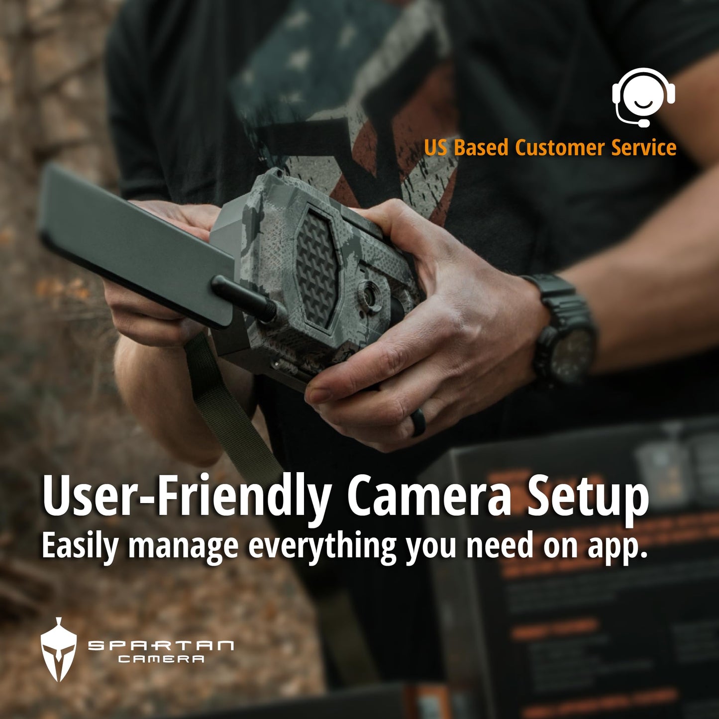 Spartan Camera GoCam2 Cellular, APP Control Trail Camera, 4G LTE, 1080P Video, FHD Photos, No Glow, Night Vision, Motion Activated, IP65 Water Resistant (Spartan Areus, AT&T)